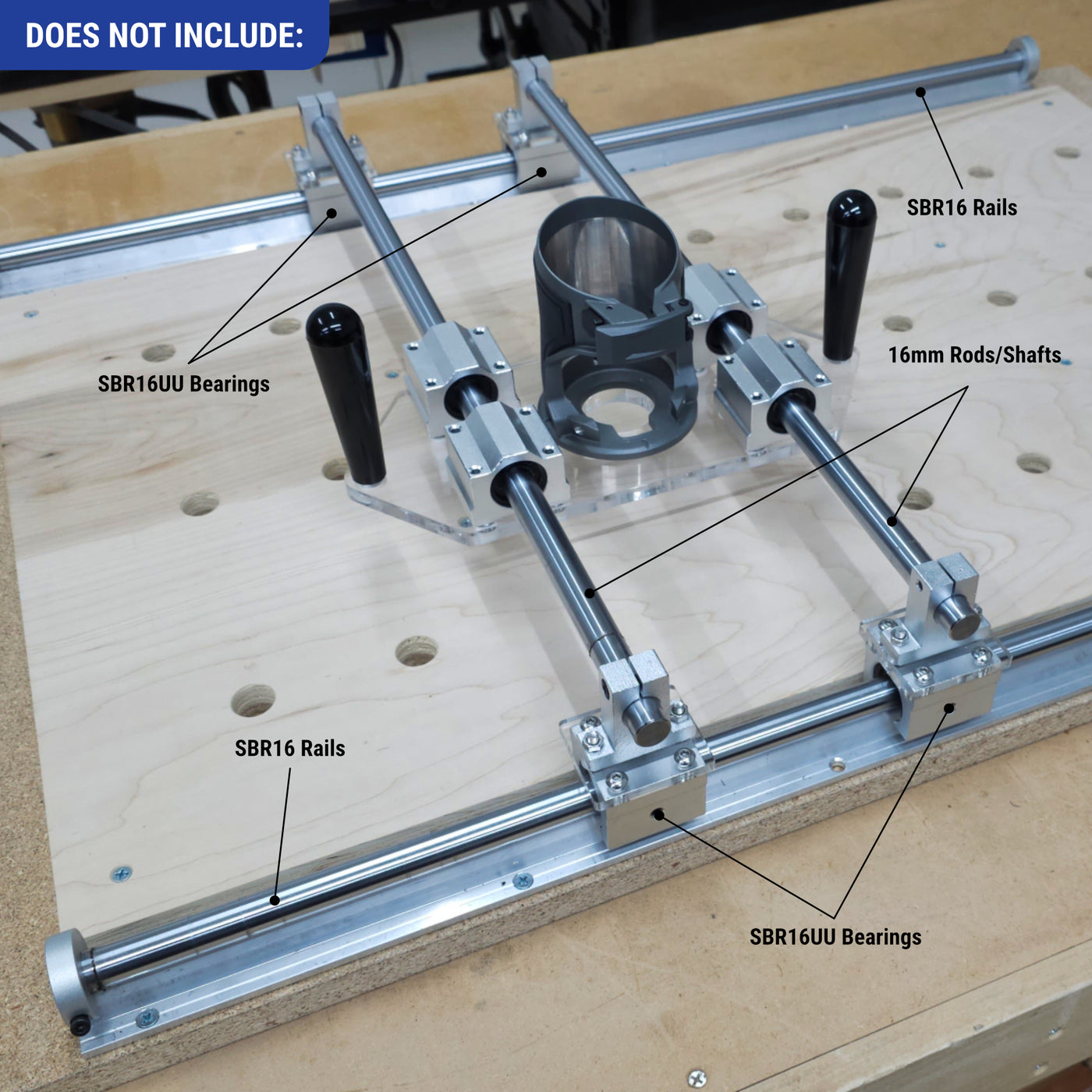 Compact Router Sled Design TrimFit Pro® Trim Router Sled Kit