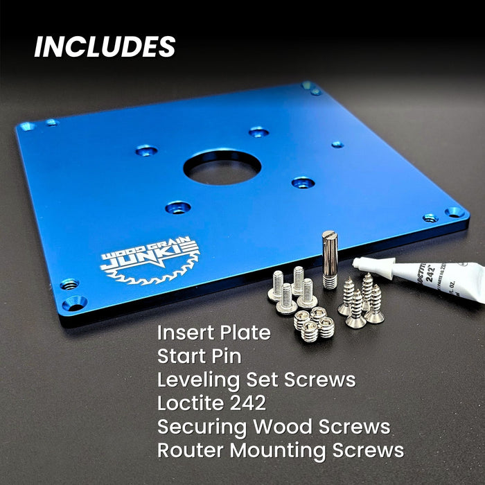 router table insert plate recess routing technique flush trim bit