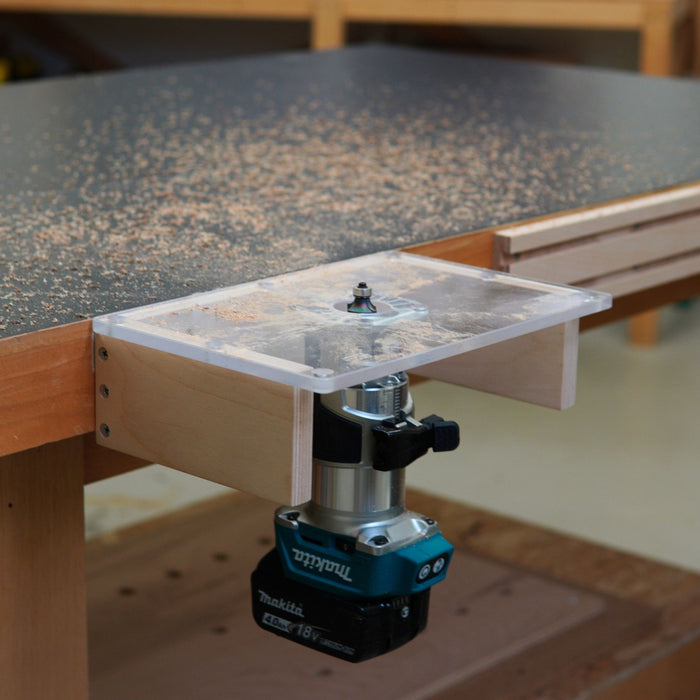 TrimFit Pro® Trim Router Table Plate for Popular Compact Routers