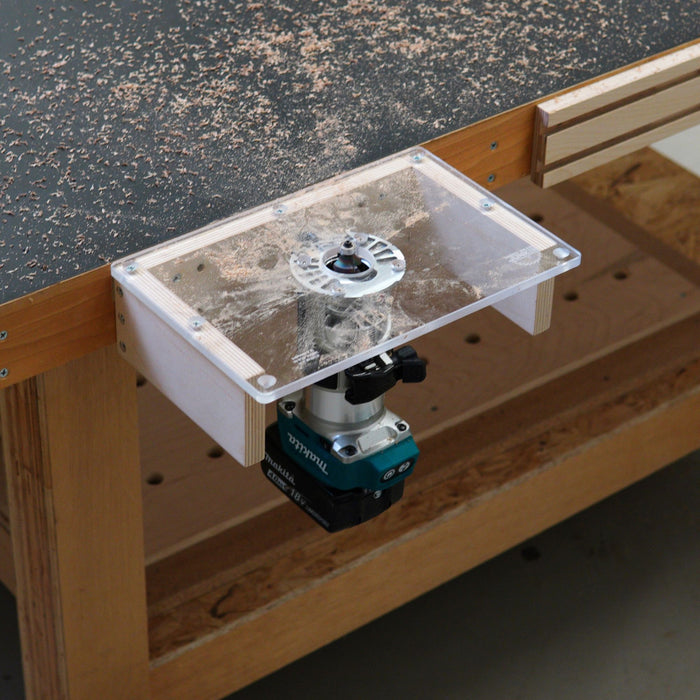 TrimFit Pro® Trim Router Table Plate for Popular Compact Routers