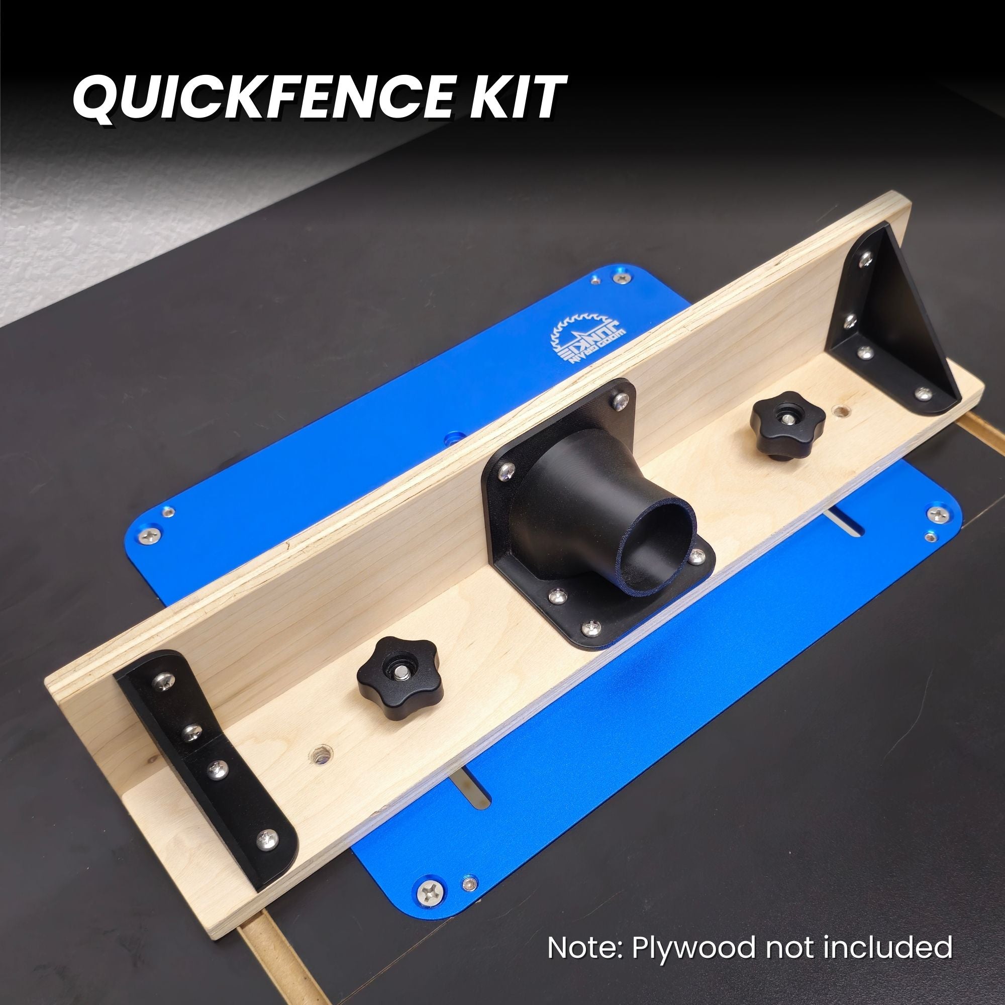 Aluminum Router Insert Plate With Insert Rings - Fits Full-Size and Trim Routers