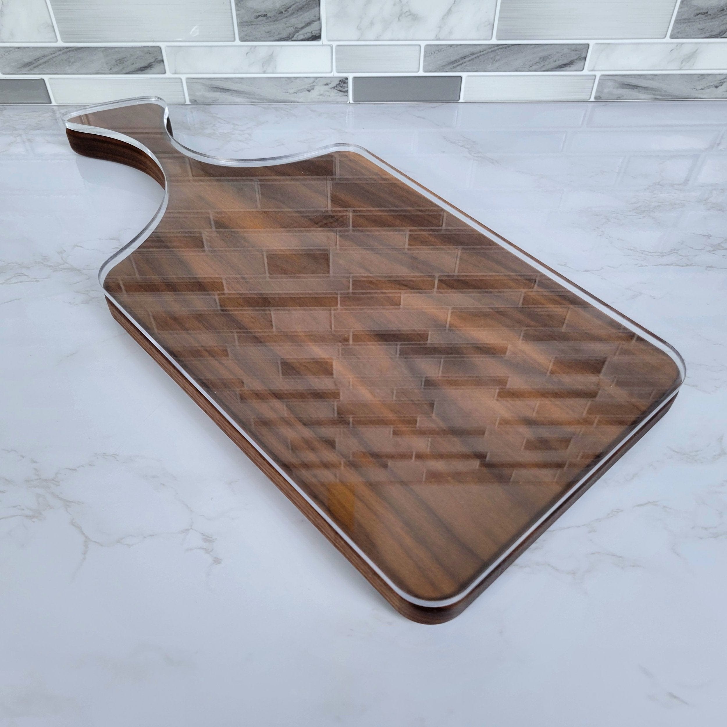 Wood Grain Junkie 15x7 inch Skinny Modern Full Charcuterie Board Template