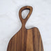 Wood Grain Junkie Black Walnut Charcuterie Board with Organic Curves and Handle