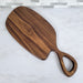 Wood Grain Junkie Black Walnut Charcuterie Board with Organic Curves and Handle