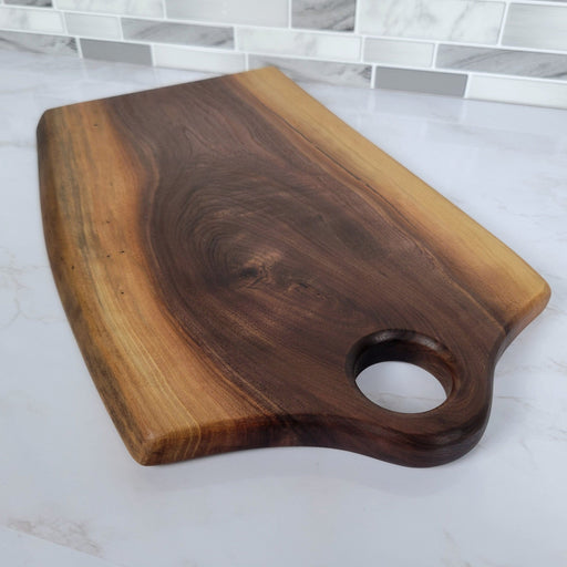 Wood Grain Junkie Charcuterie Board | Live Edge Black Walnut