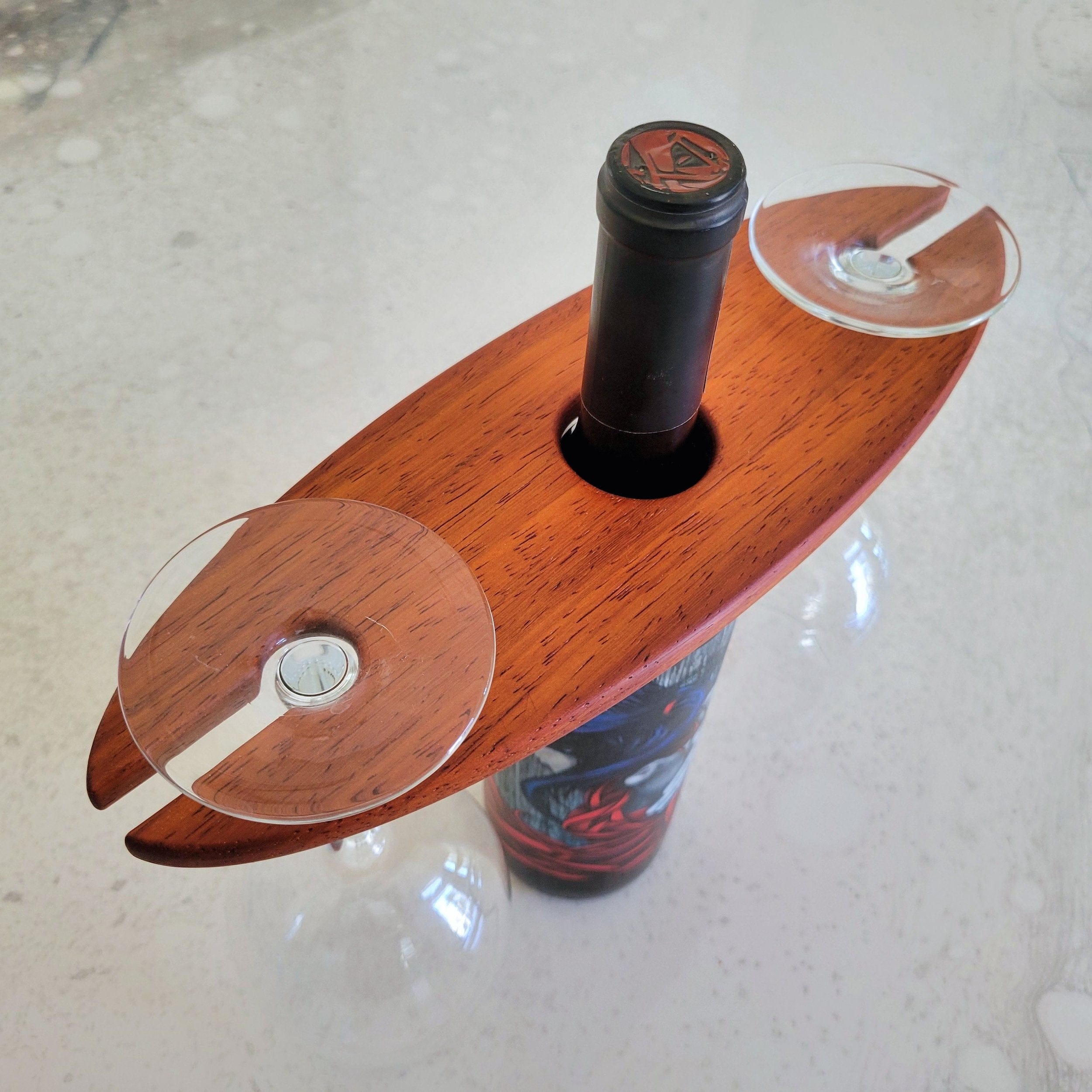Wood Grain Junkie Classy Wine Caddy Acrylic Router Template