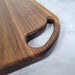 Wood Grain Junkie Curved Corner Handle Black Walnut Cutting Board