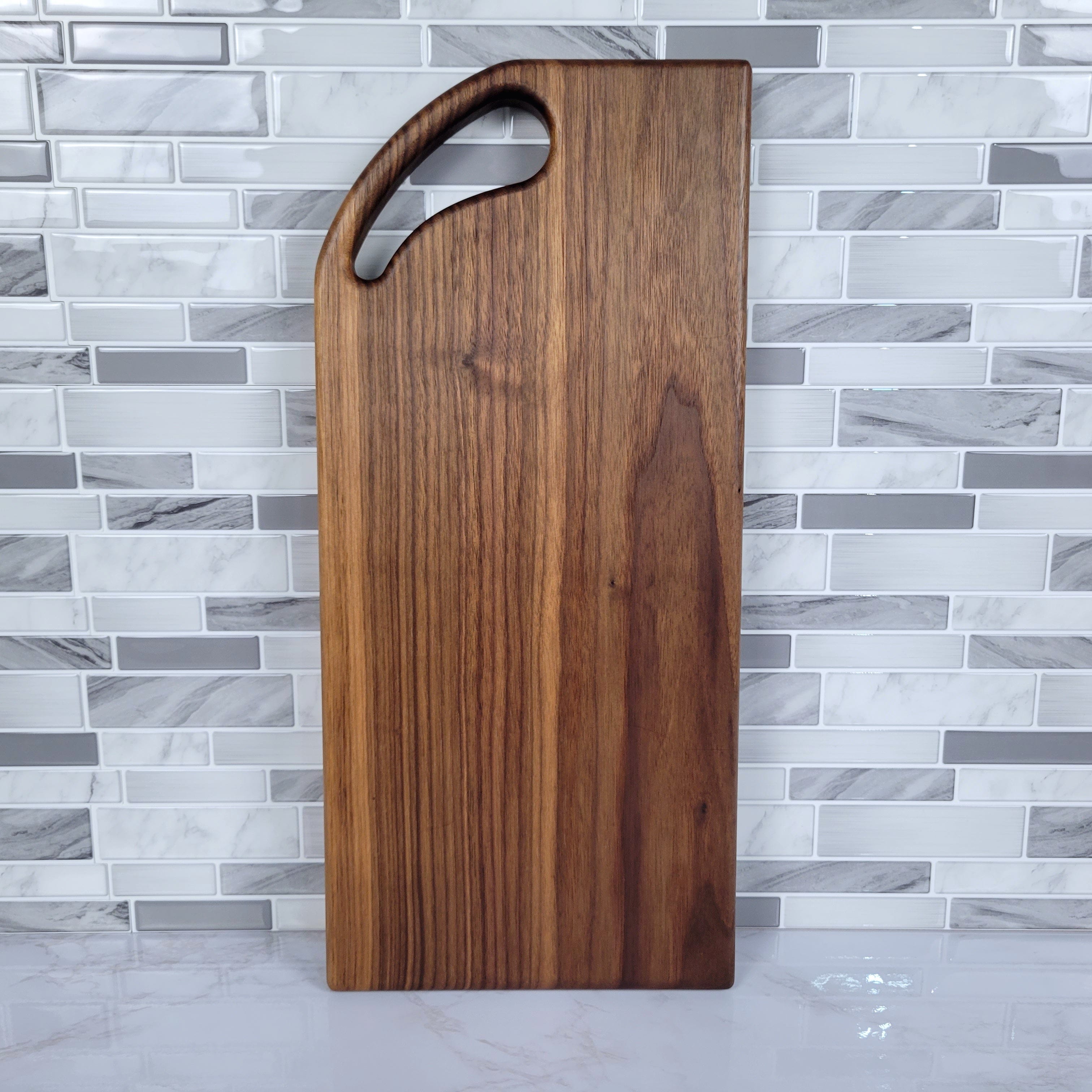 Wood Grain Junkie Curves Charcuterie Board Handle Acrylic Router Template