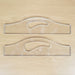 Wood Grain Junkie Curves Charcuterie Board Handle Acrylic Router Template Set (Get Both)