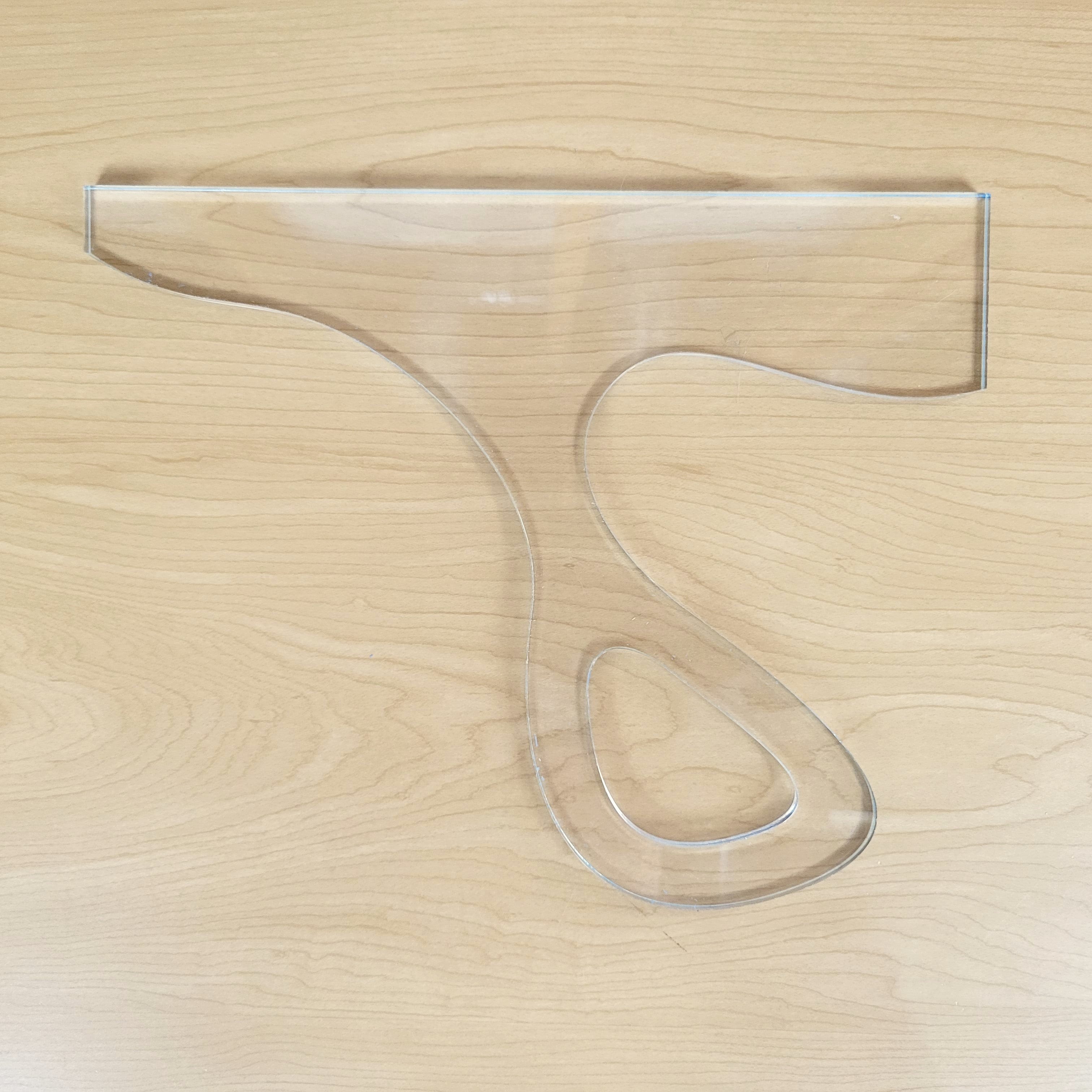 Wood Grain Junkie Curvy Charcuterie Board Handle Acrylic Router Template