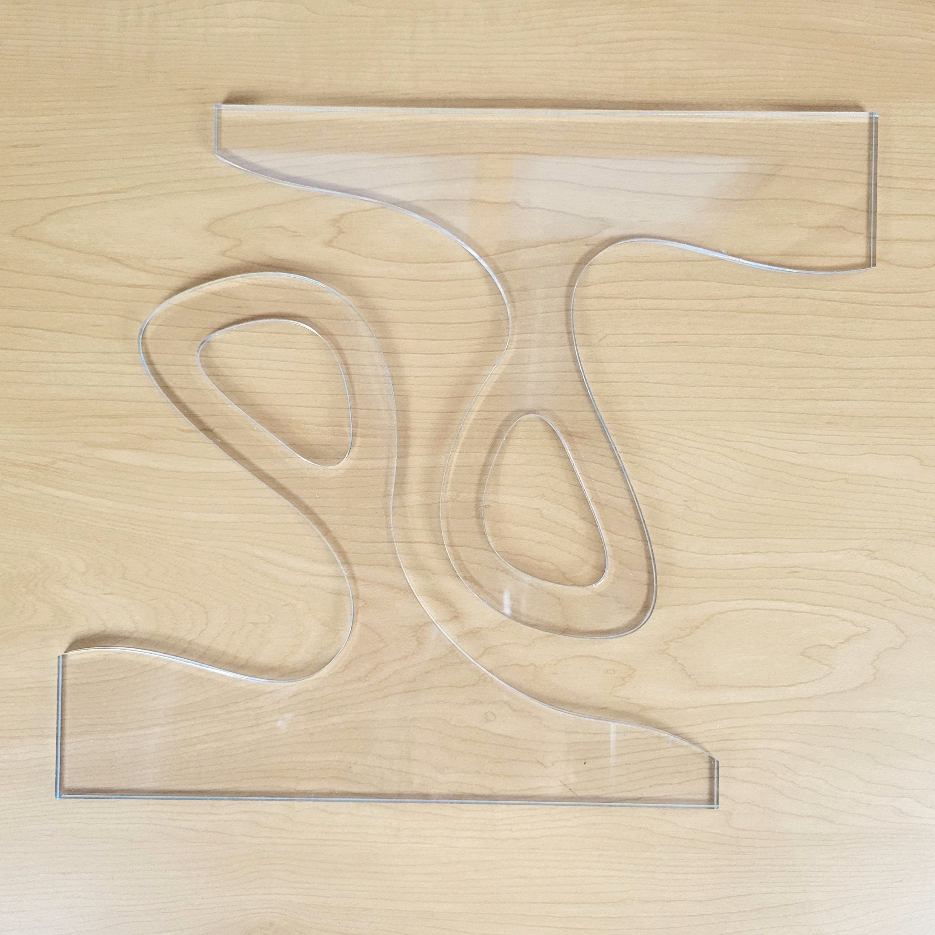 Wood Grain Junkie Curvy Charcuterie Board Handle Acrylic Router Template Set (get both)