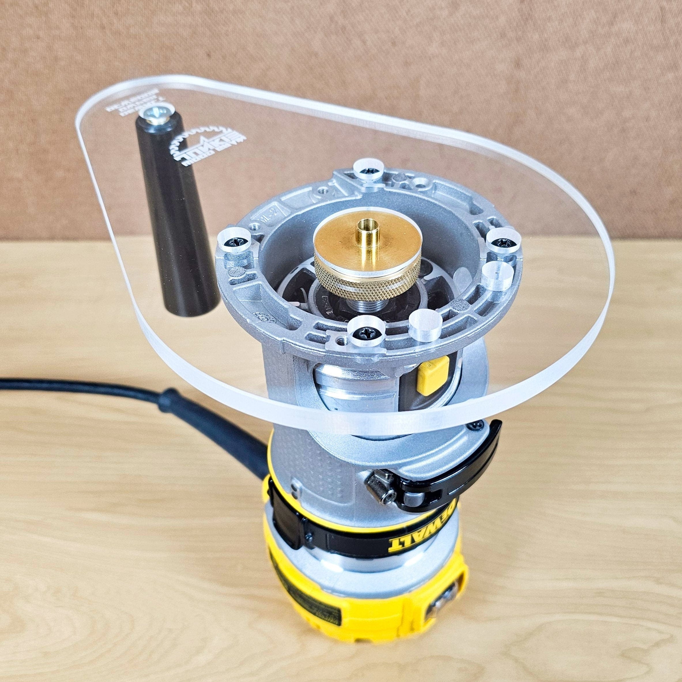 TrimFit Pro™ SINGLE GRIP Router Base Plate for DeWalt DWP611 and DCW60 ...