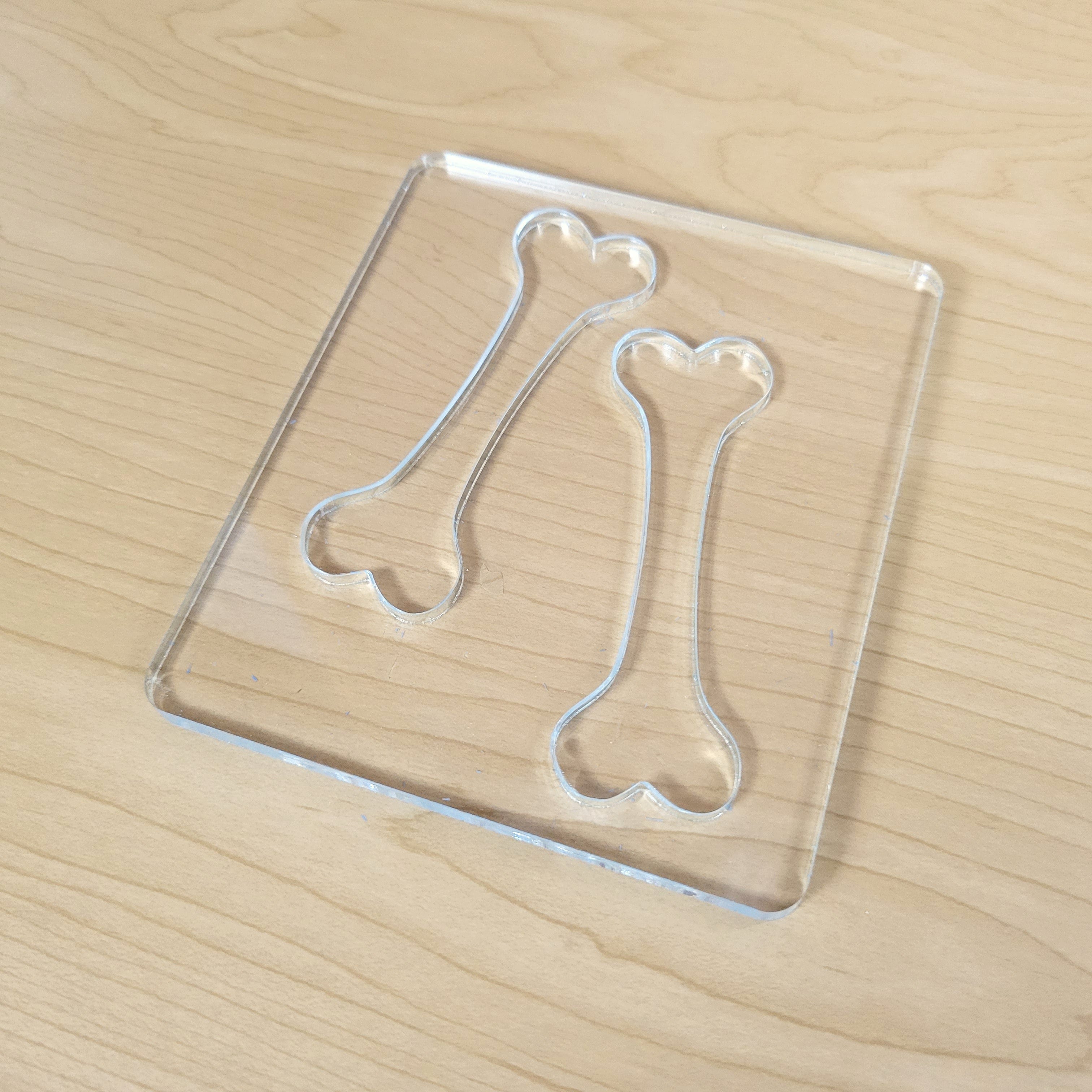 Wood Grain Junkie Dog Bone Epoxy/Resin Inlay Template Two Bones (4.25"x5")
