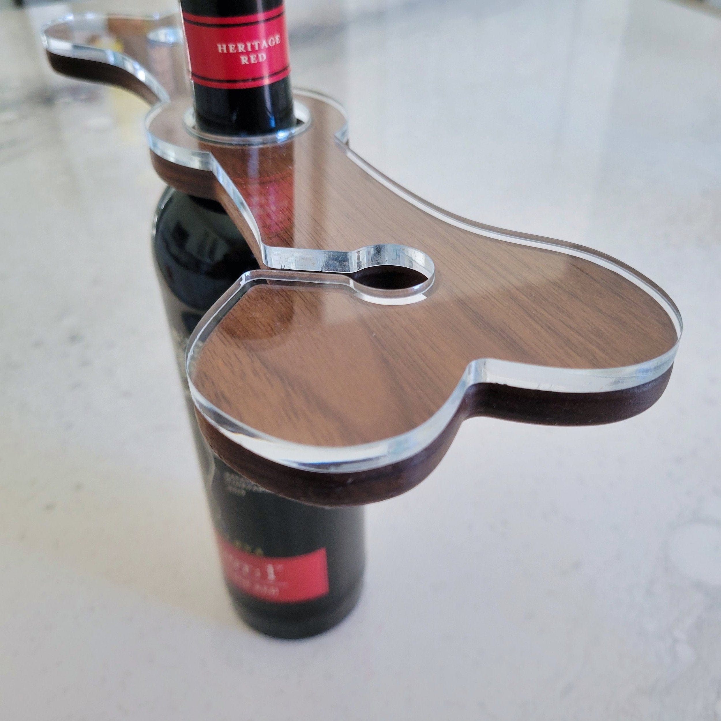 Wood Grain Junkie Dog Bone Wine Caddy Acrylic Router Template