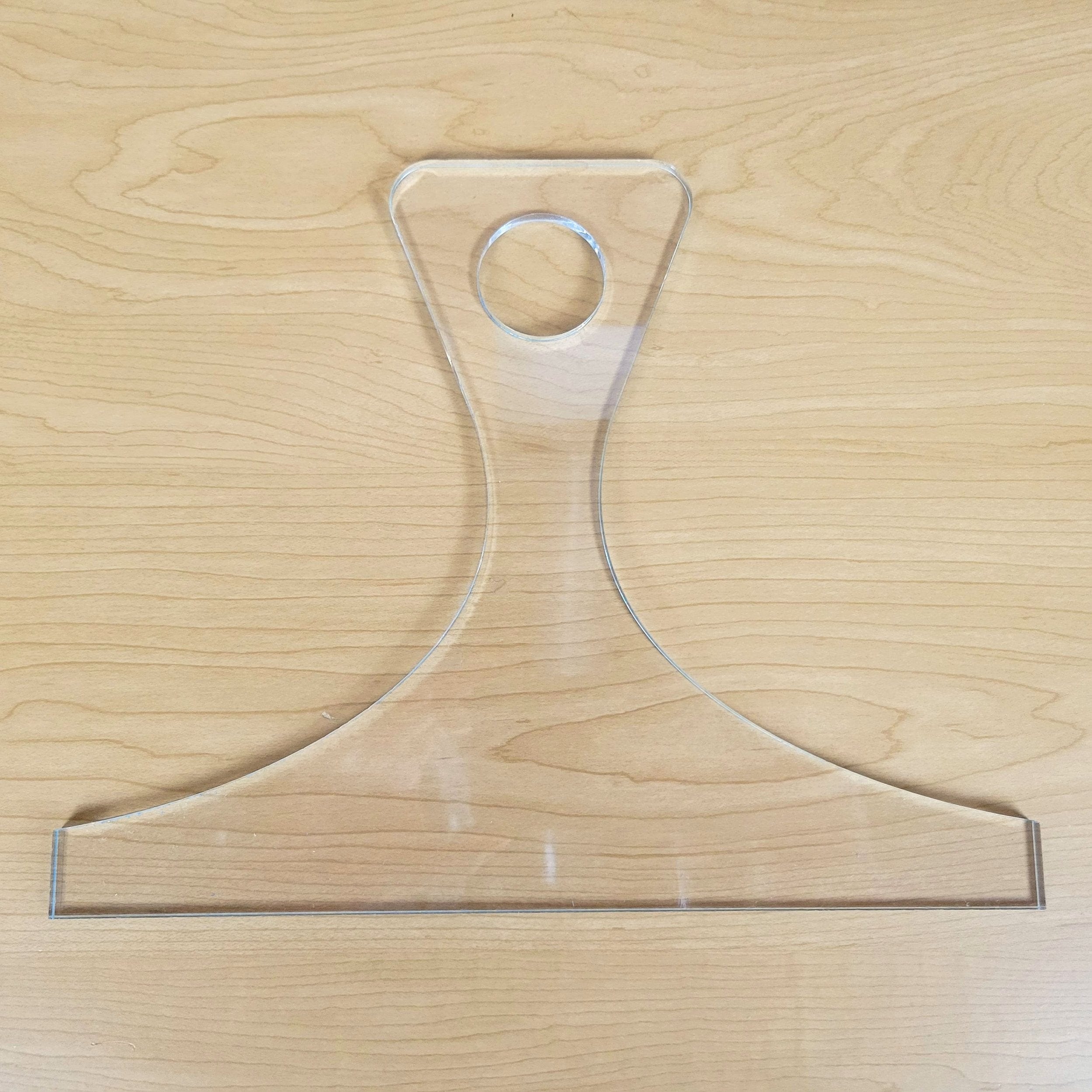 Flat Top Charcuterie Board Handle Acrylic Router Template