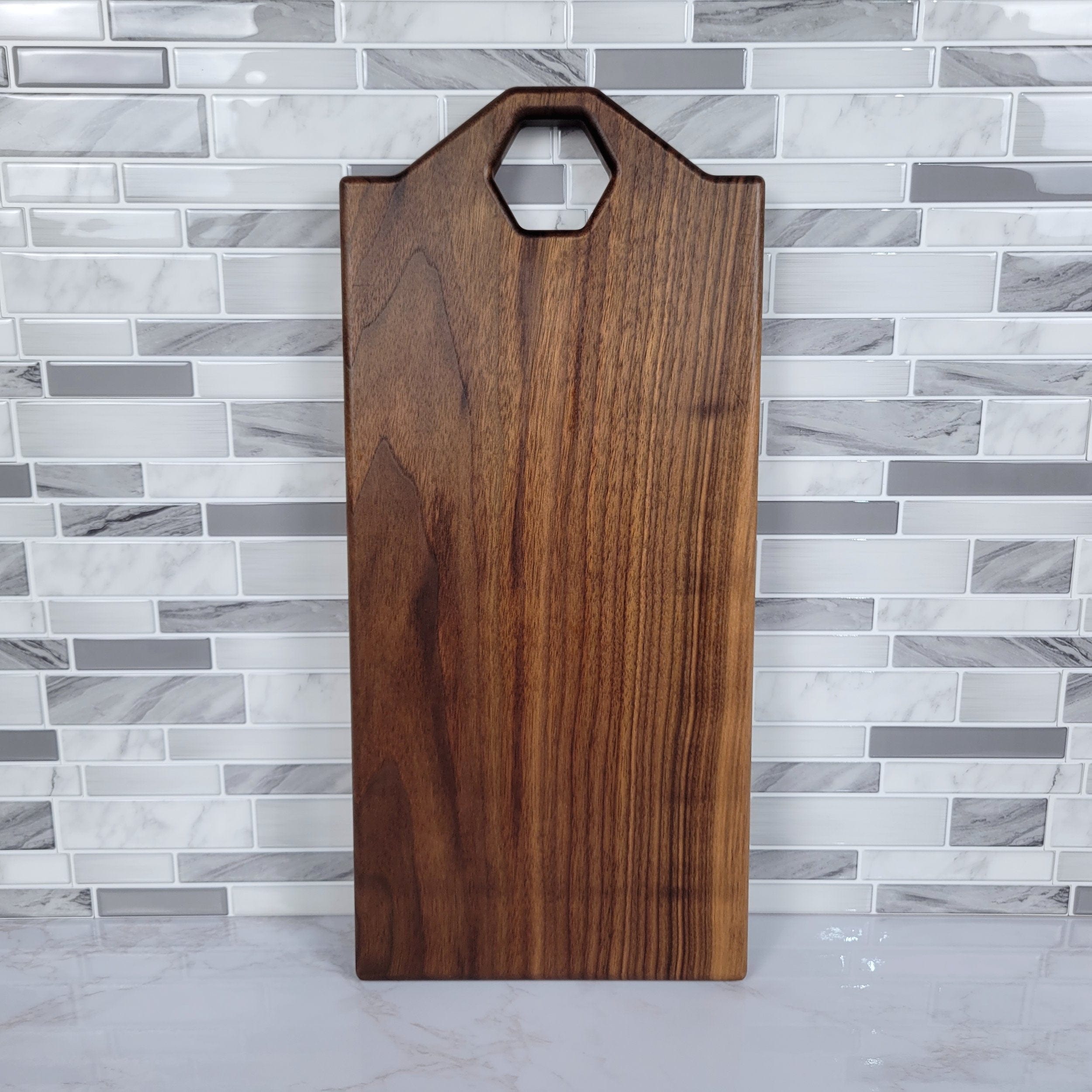 Wood Grain Junkie Honeycomb Charcuterie Board Handle Acrylic Router Template