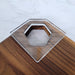 Wood Grain Junkie Honeycomb Cutting Board Corner Handle Acrylic Router Template