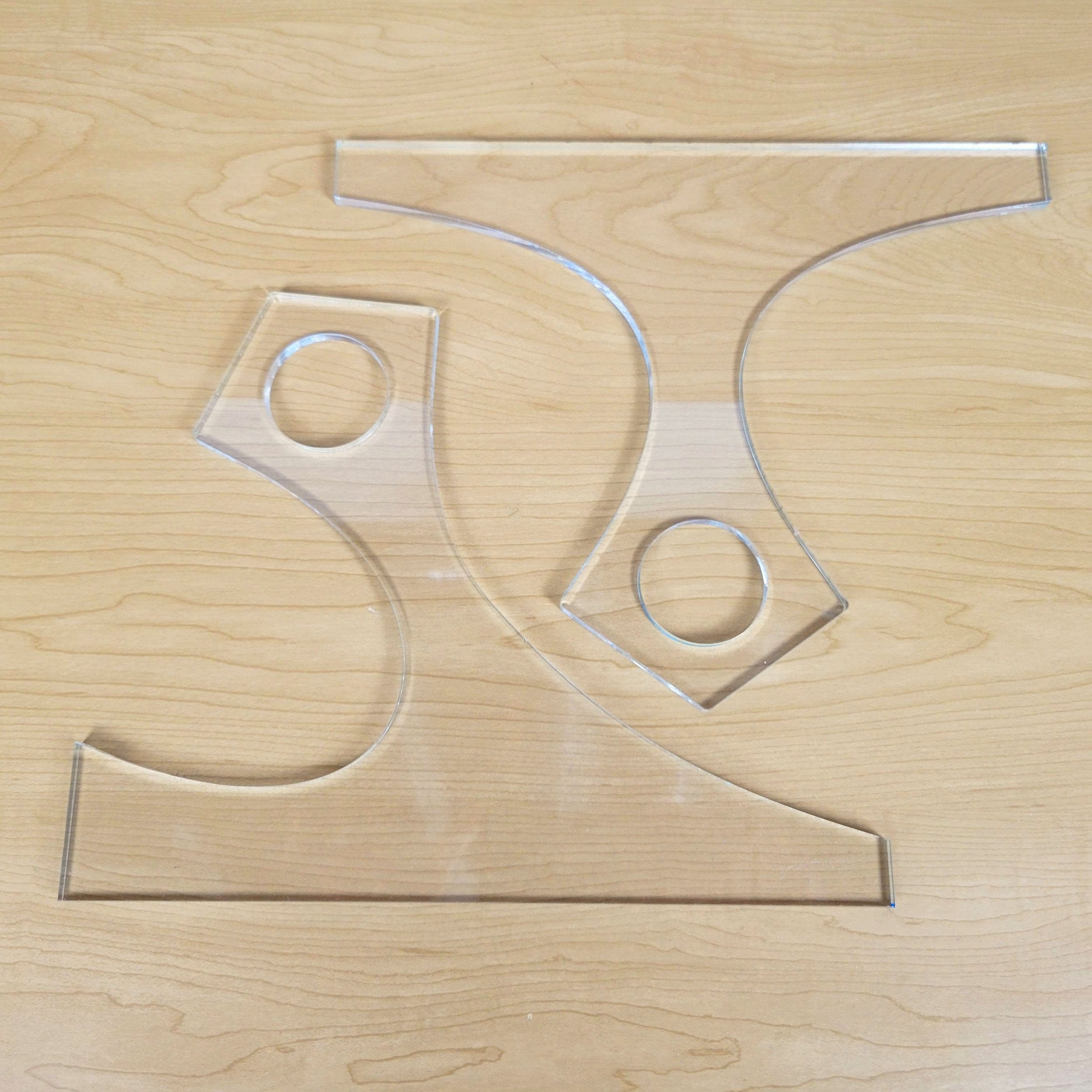 Wood Grain Junkie Kite Charcuterie Board Handle Acrylic Router Template