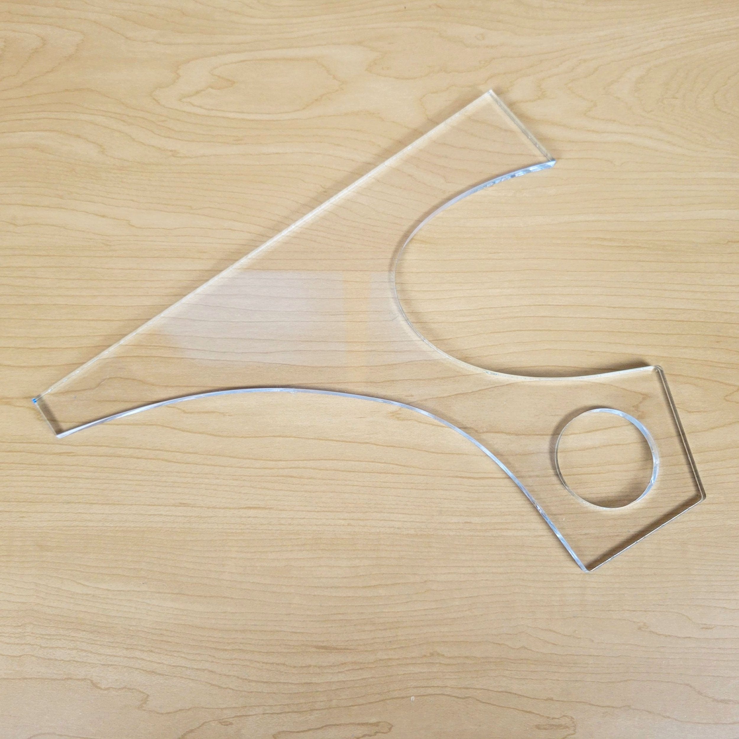 Wood Grain Junkie Kite Charcuterie Board Handle Acrylic Router Template