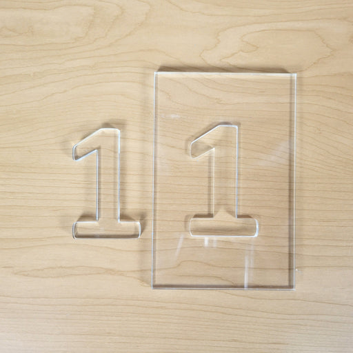 Wood Grain Junkie Letters and Numbers Epoxy/Resin Inlay Acrylic Router Template