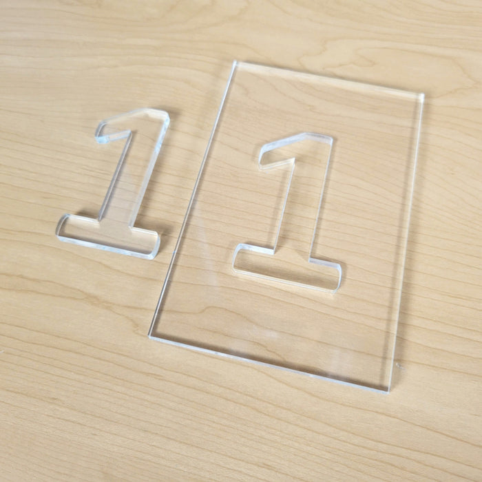 Wood Grain Junkie Letters and Numbers Epoxy/Resin Inlay Acrylic Router Template