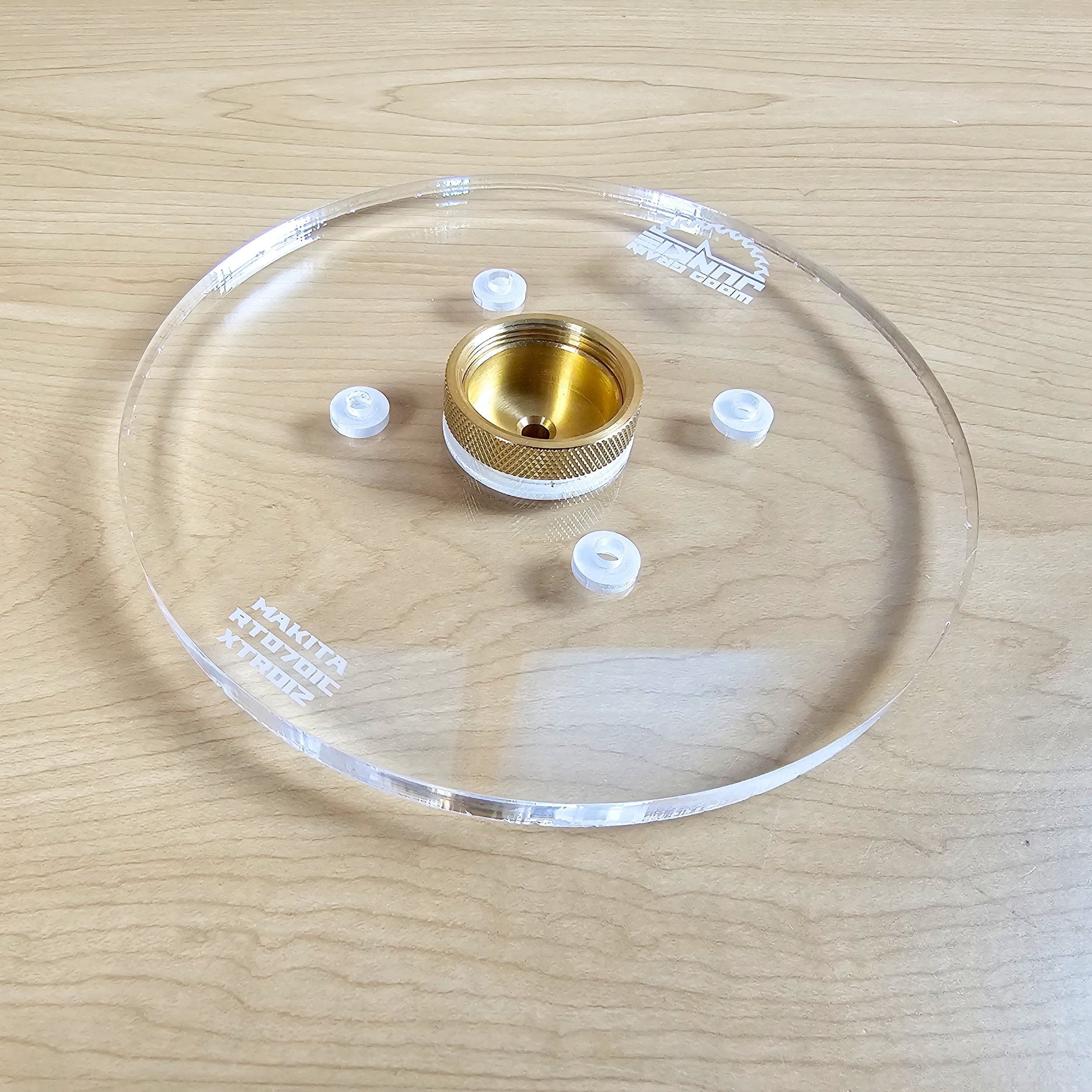 TrimFit Pro® 6 inch ROUND Router Base Plate for Makita RT0701C and XTR