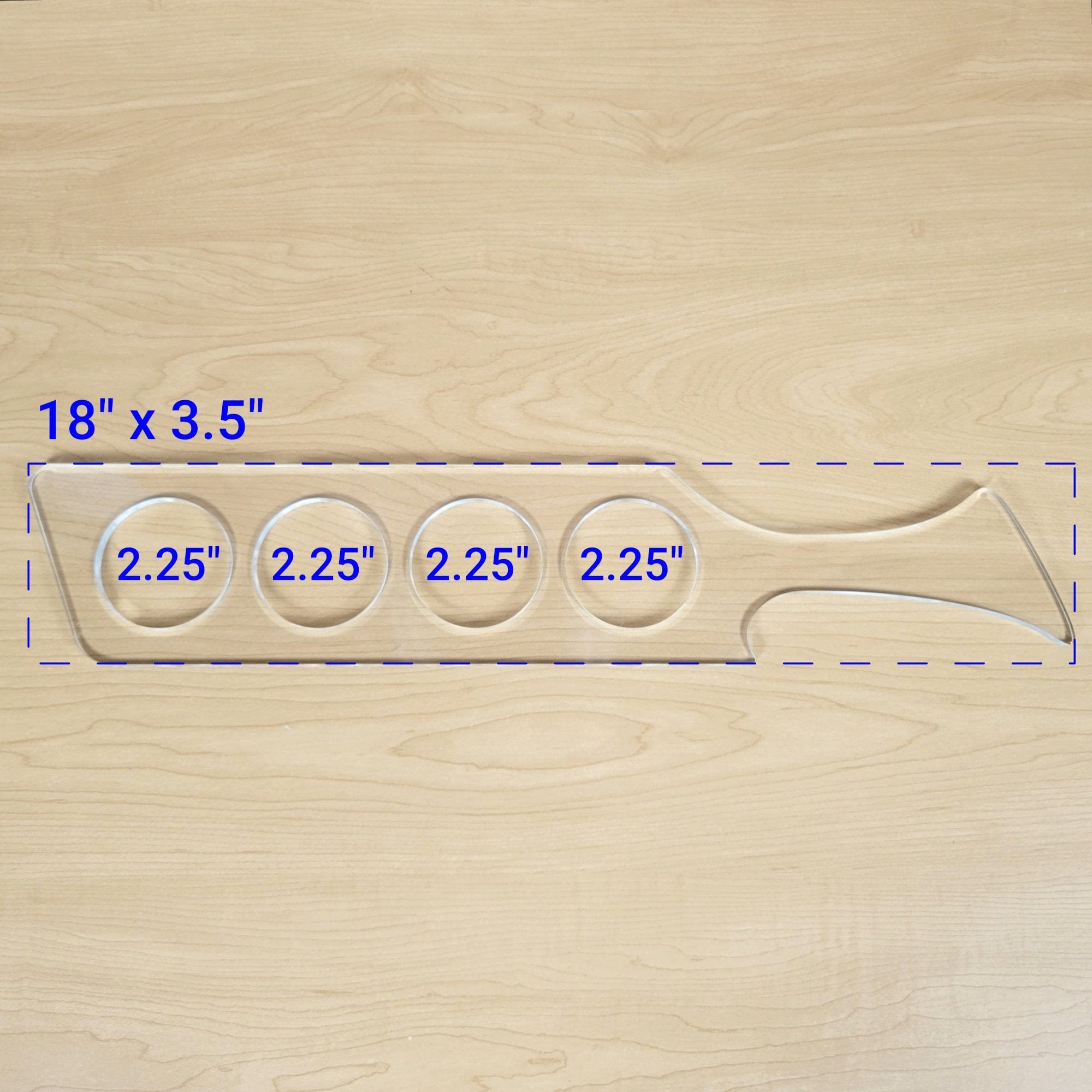 Wood Grain Junkie Modern Beer Flight Acrylic Router Template