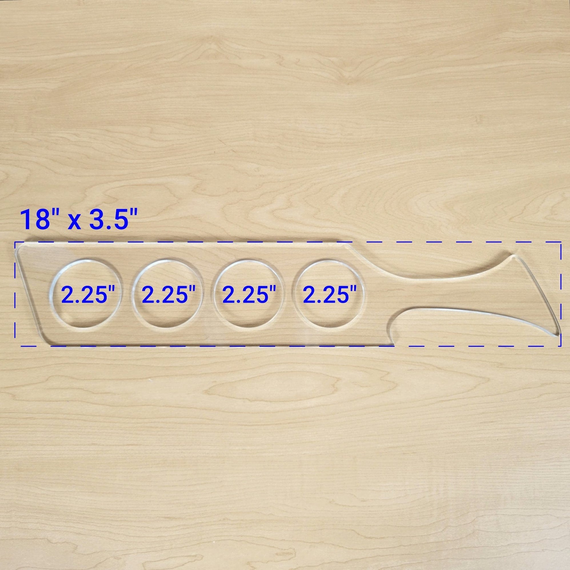 Modern Beer Flight Acrylic Router Template