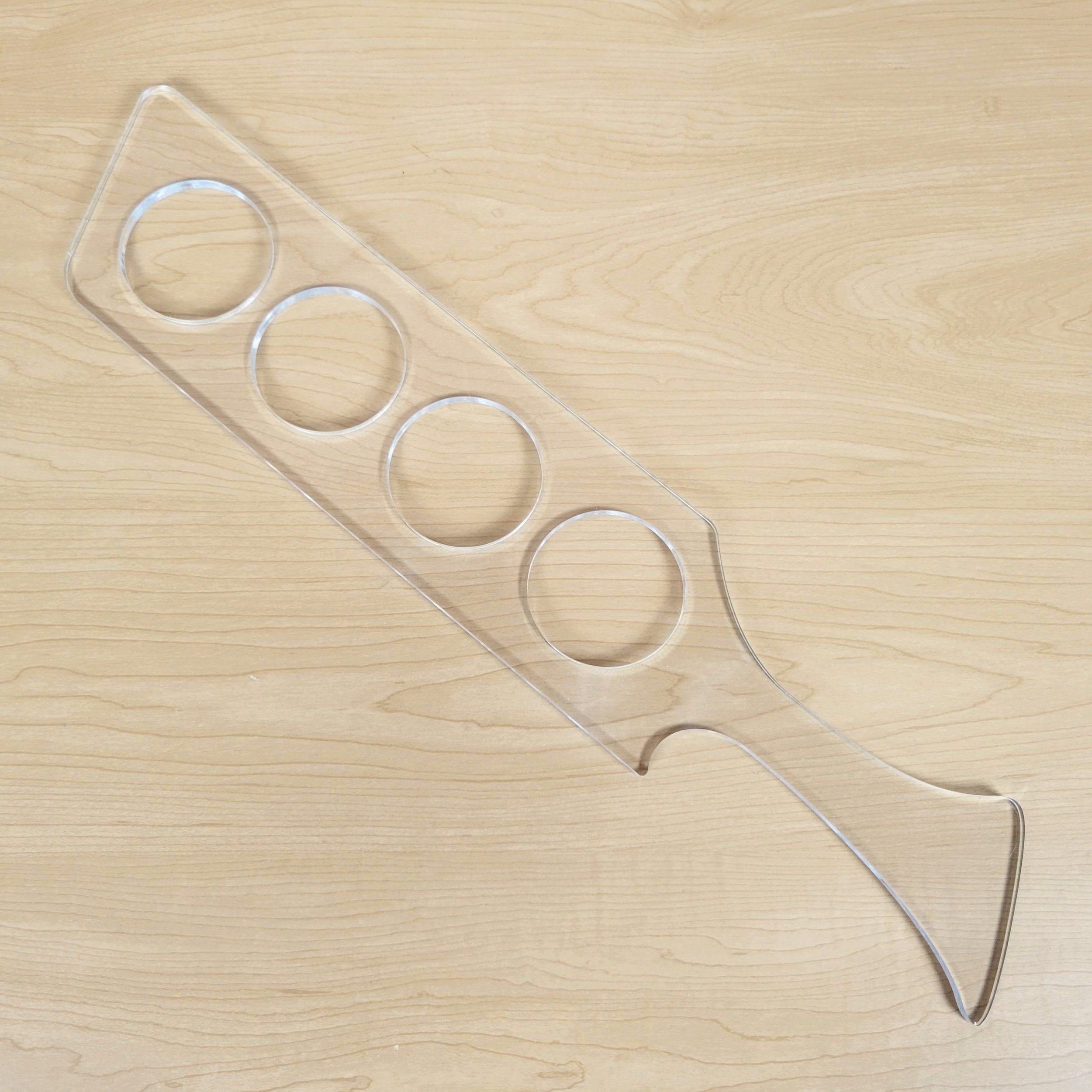 Wood Grain Junkie Modern Beer Flight Acrylic Router Template