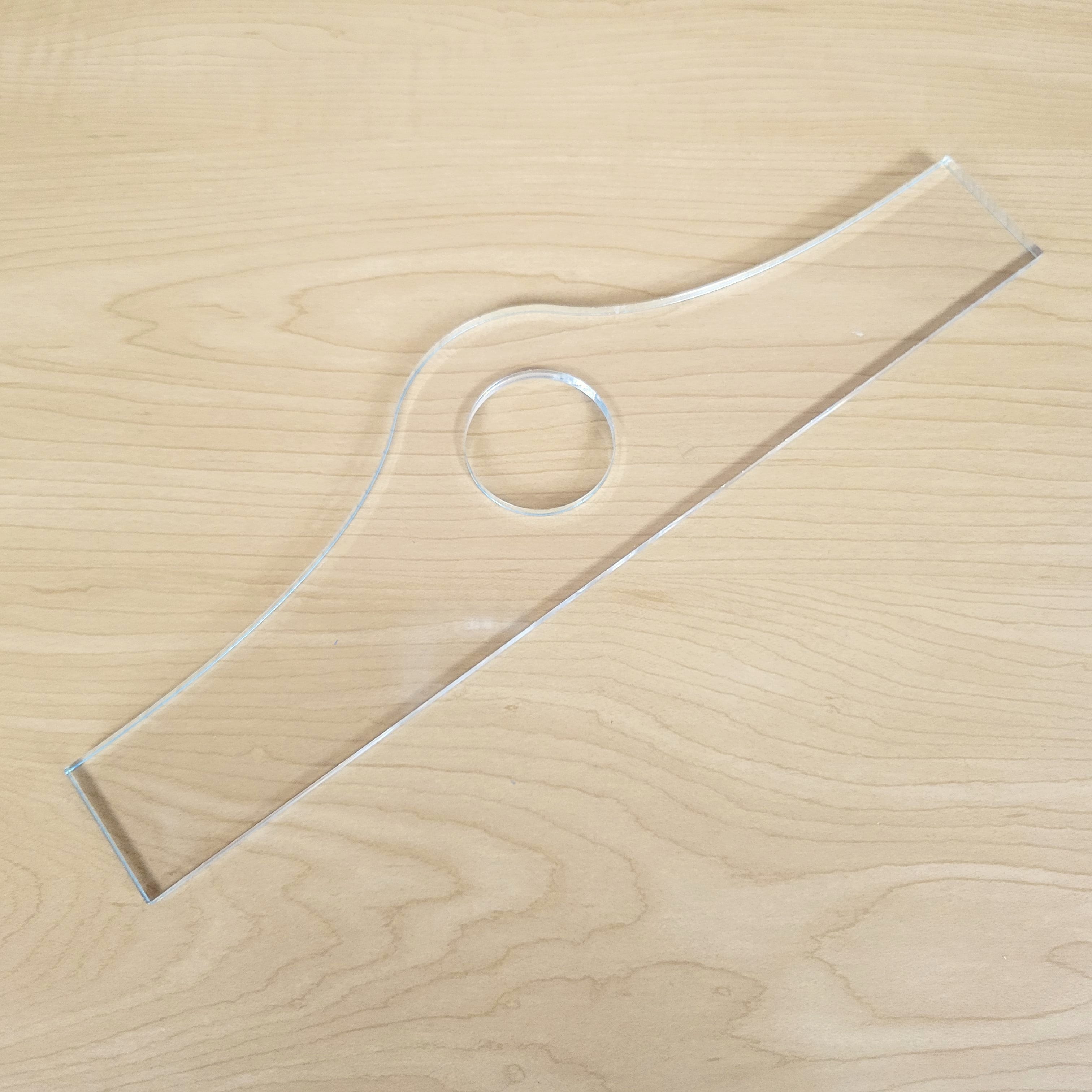 Wood Grain Junkie Mound Charcuterie Board Handle Acrylic Router Template