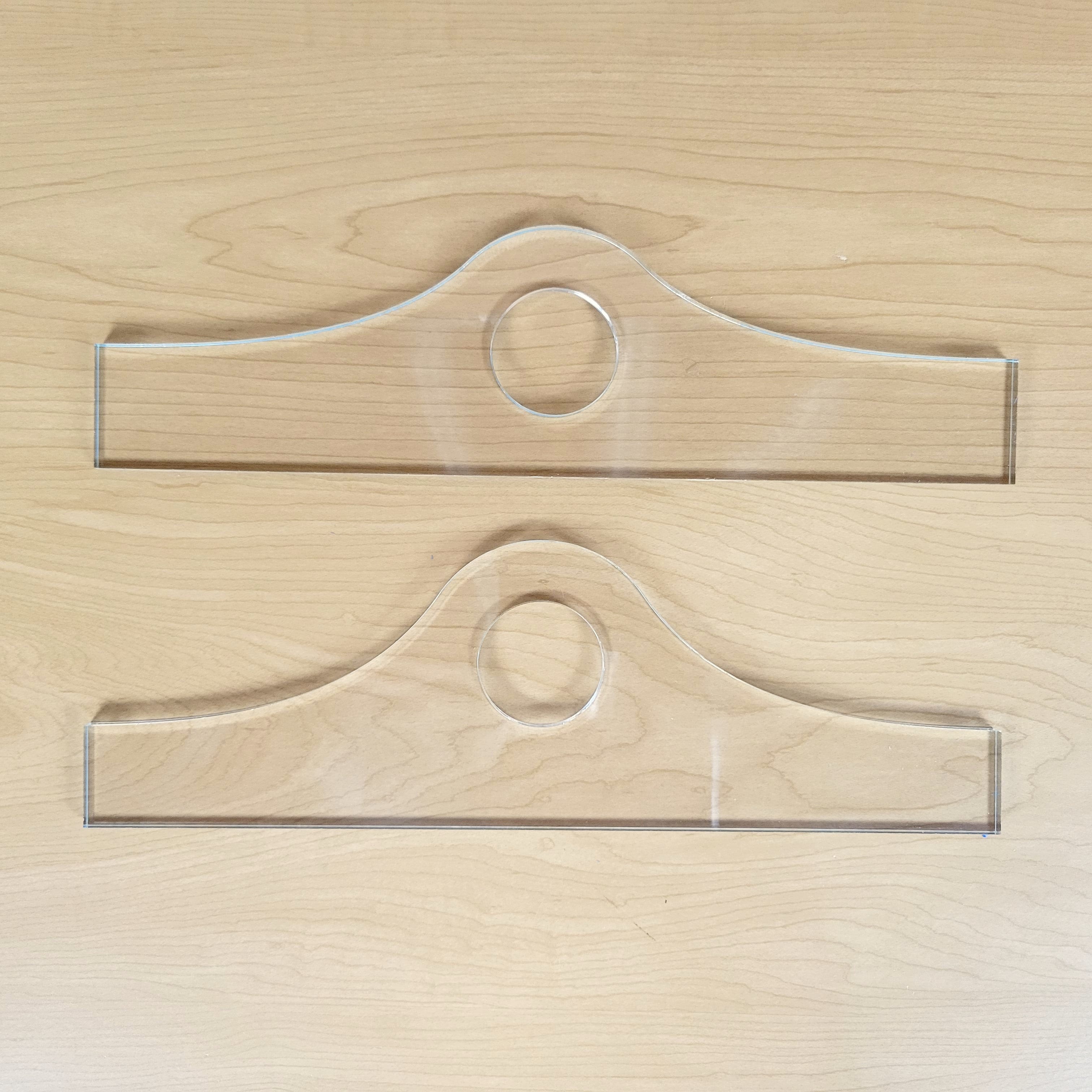 Wood Grain Junkie Mound Charcuterie Board Handle Acrylic Router Template Set (get both)