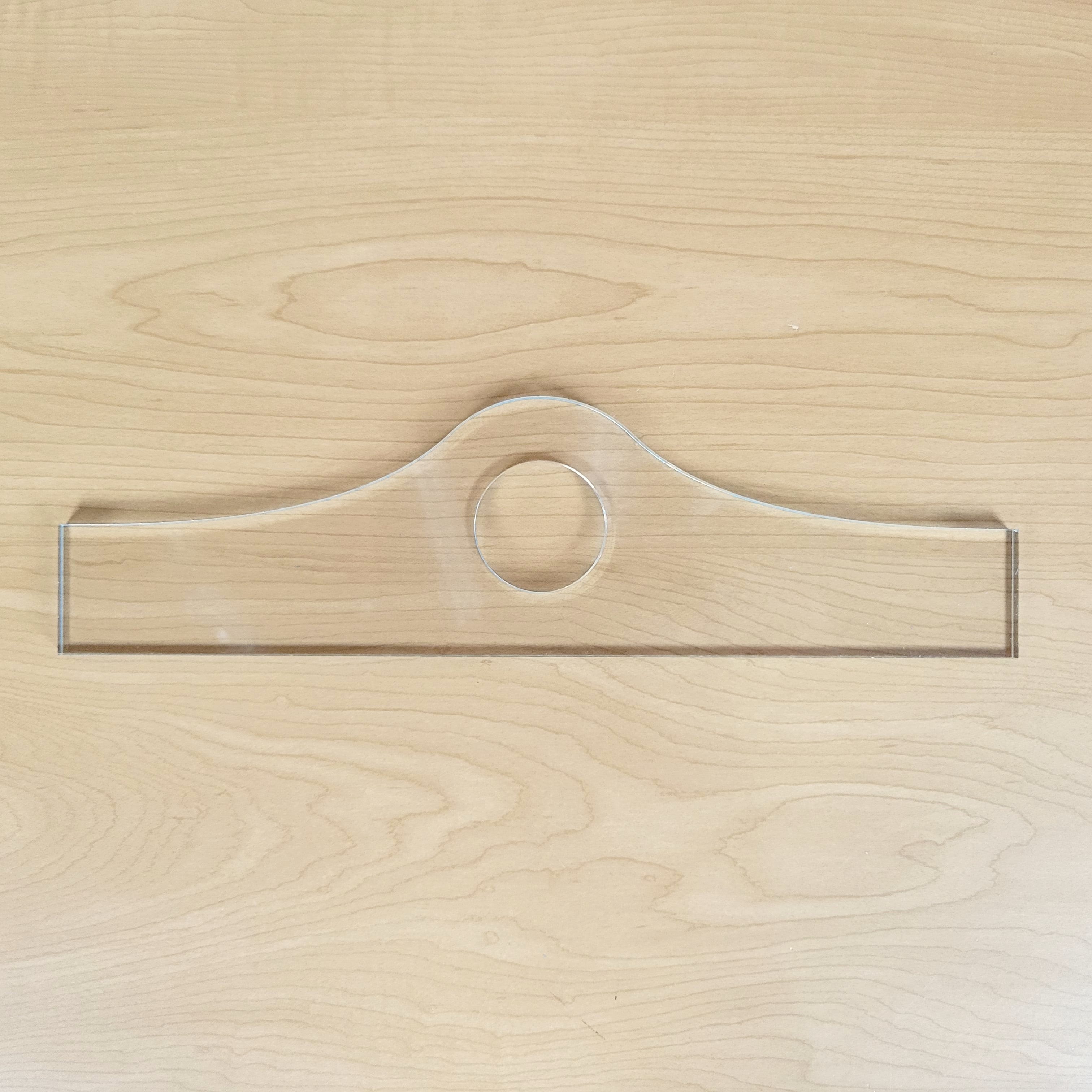 Wood Grain Junkie Mound Charcuterie Board Handle Acrylic Router Template Small Mound