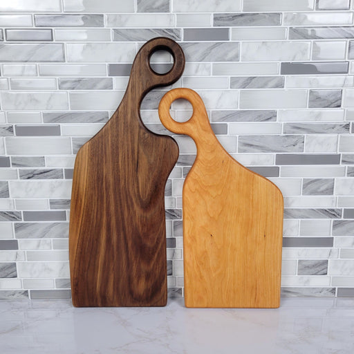 Wood Grain Junkie Nesting Charcuterie Board Set - Black Walnut and Cherry