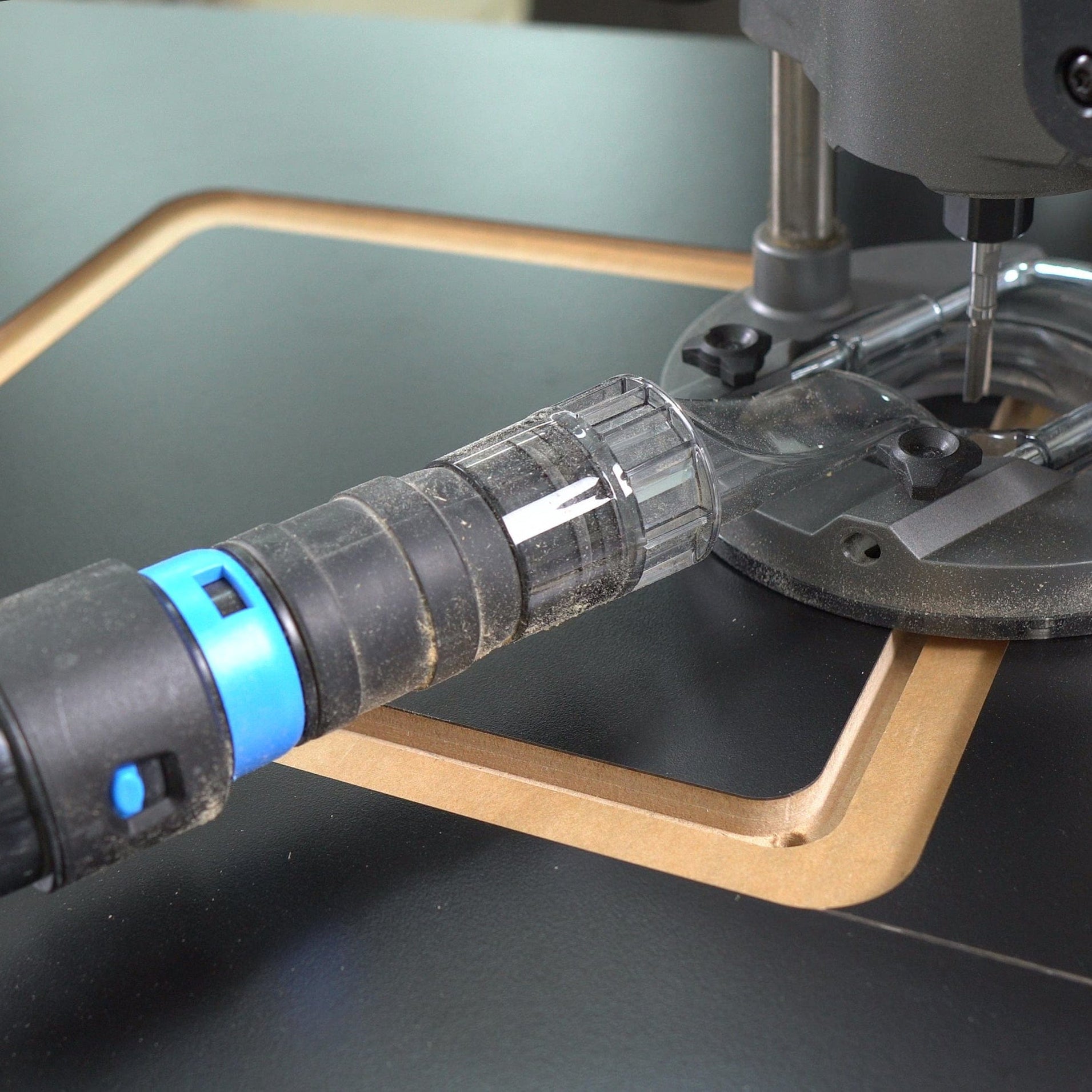 Using Trim Router To Make Rabbet 7 in Square Rabbet/Recess Cutout Template - For Your Trim Router Inser