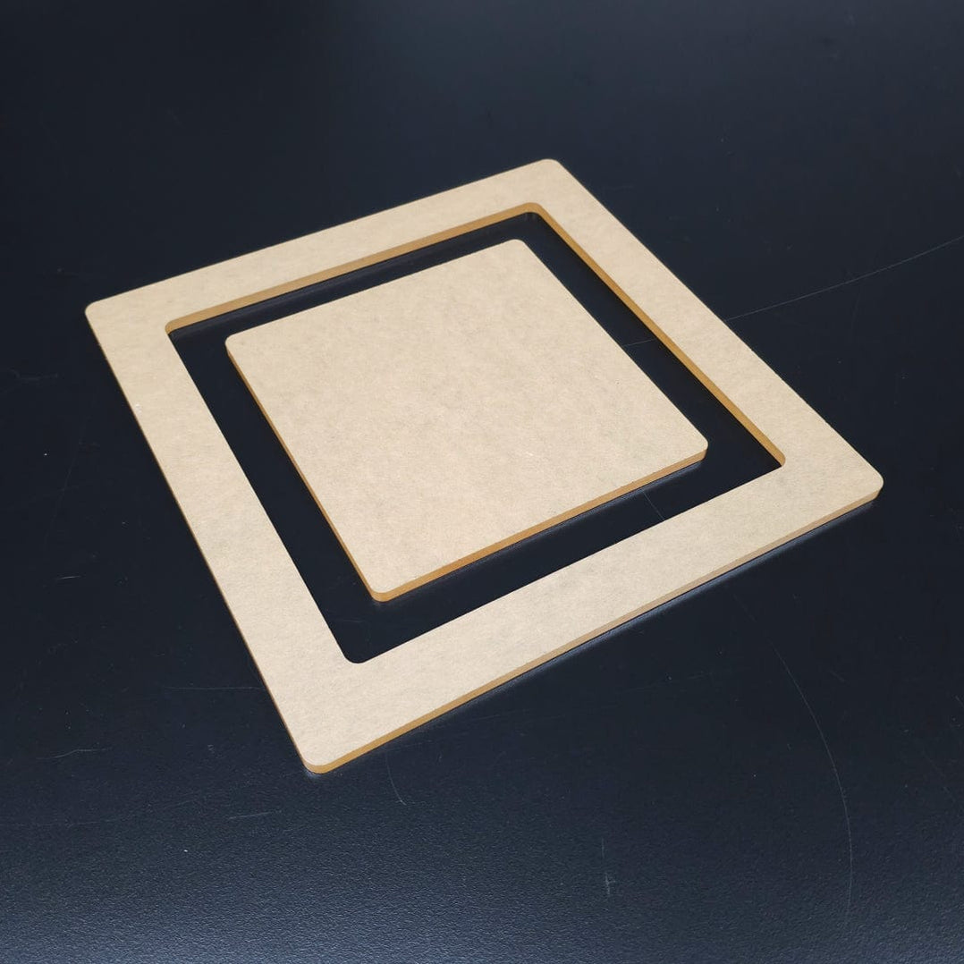 7 in Square Rabbet/Recess Cutout Template - For Your Trim Router Inser