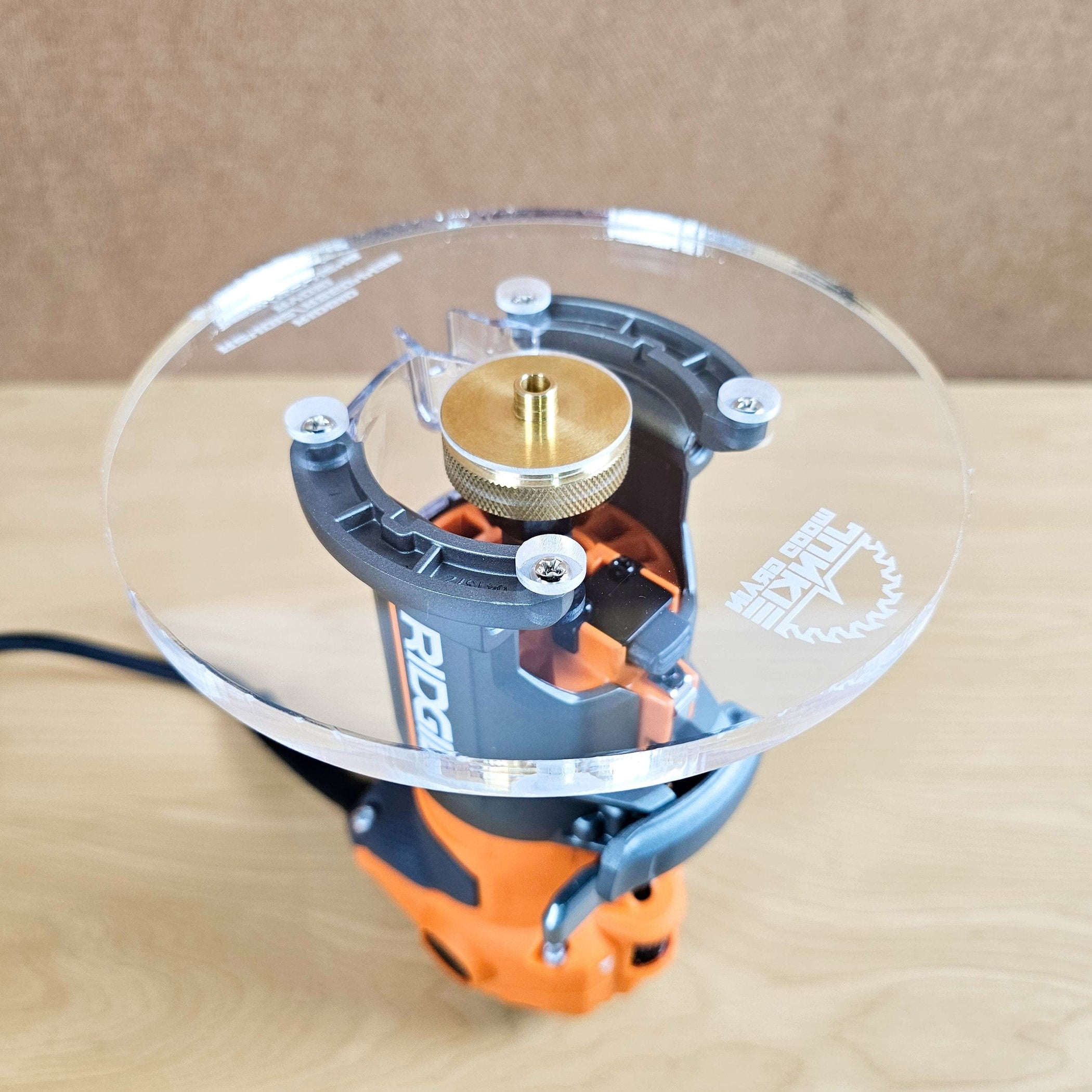 TrimFit Pro® 6 inch ROUND Router Base Plate for Ridgid and Ryobi