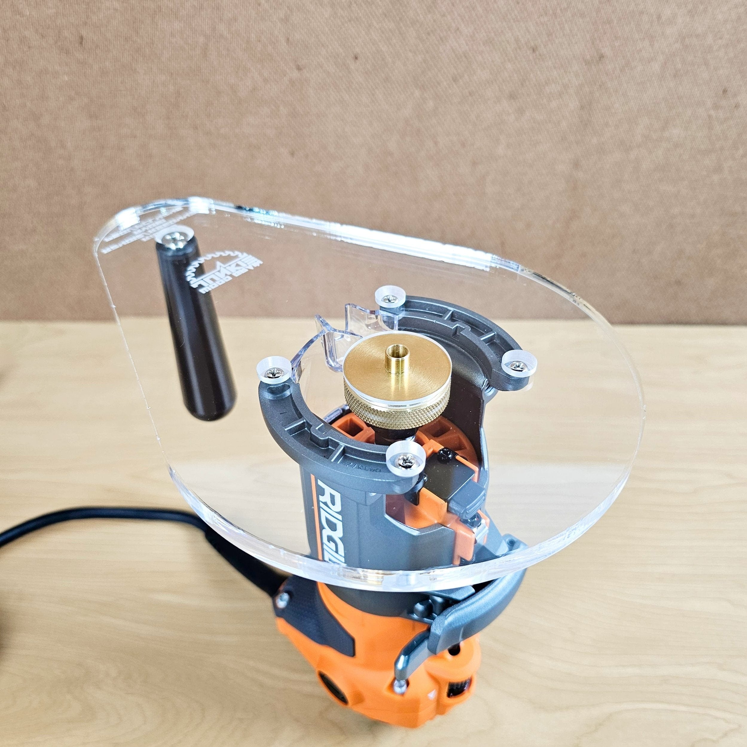 TrimFit Pro® SINGLE GRIP Router Base Plate for Ridgid and Ryobi