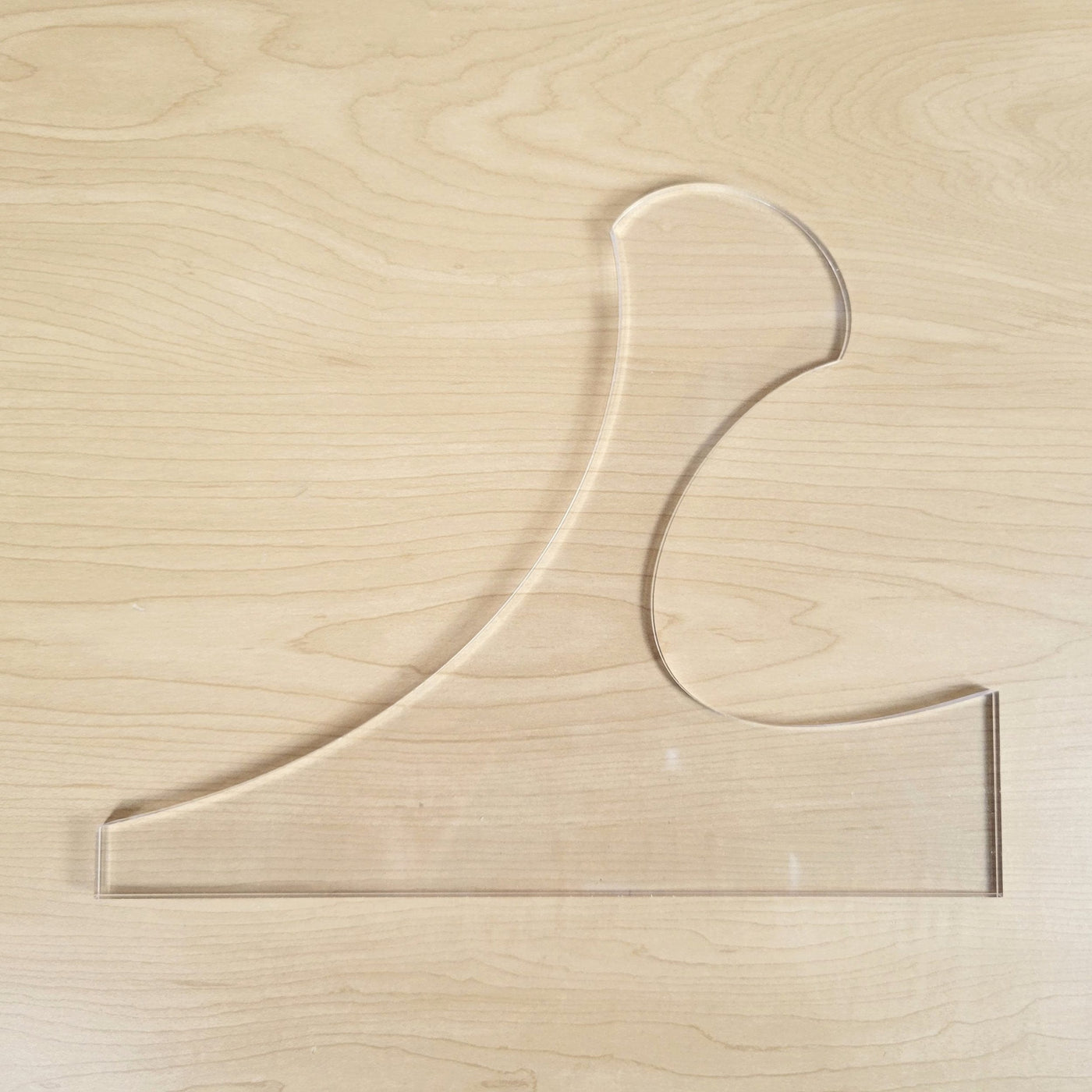 Round Top Charcuterie Board Handle Acrylic Router Template