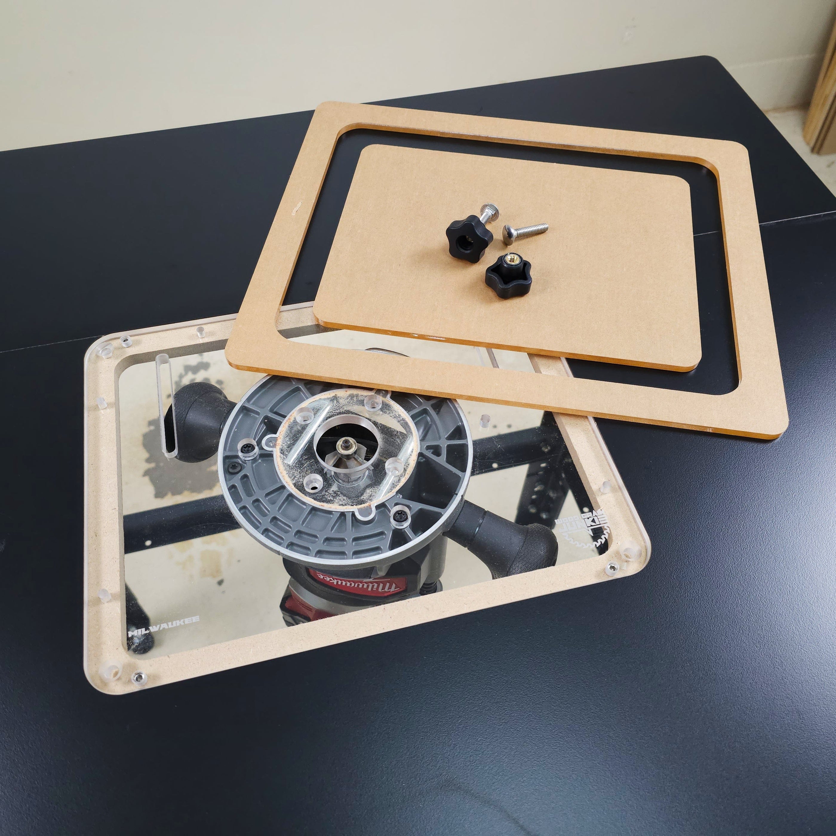 Router Table Insert Plate Fits FullSize and Trim Routers — Wood