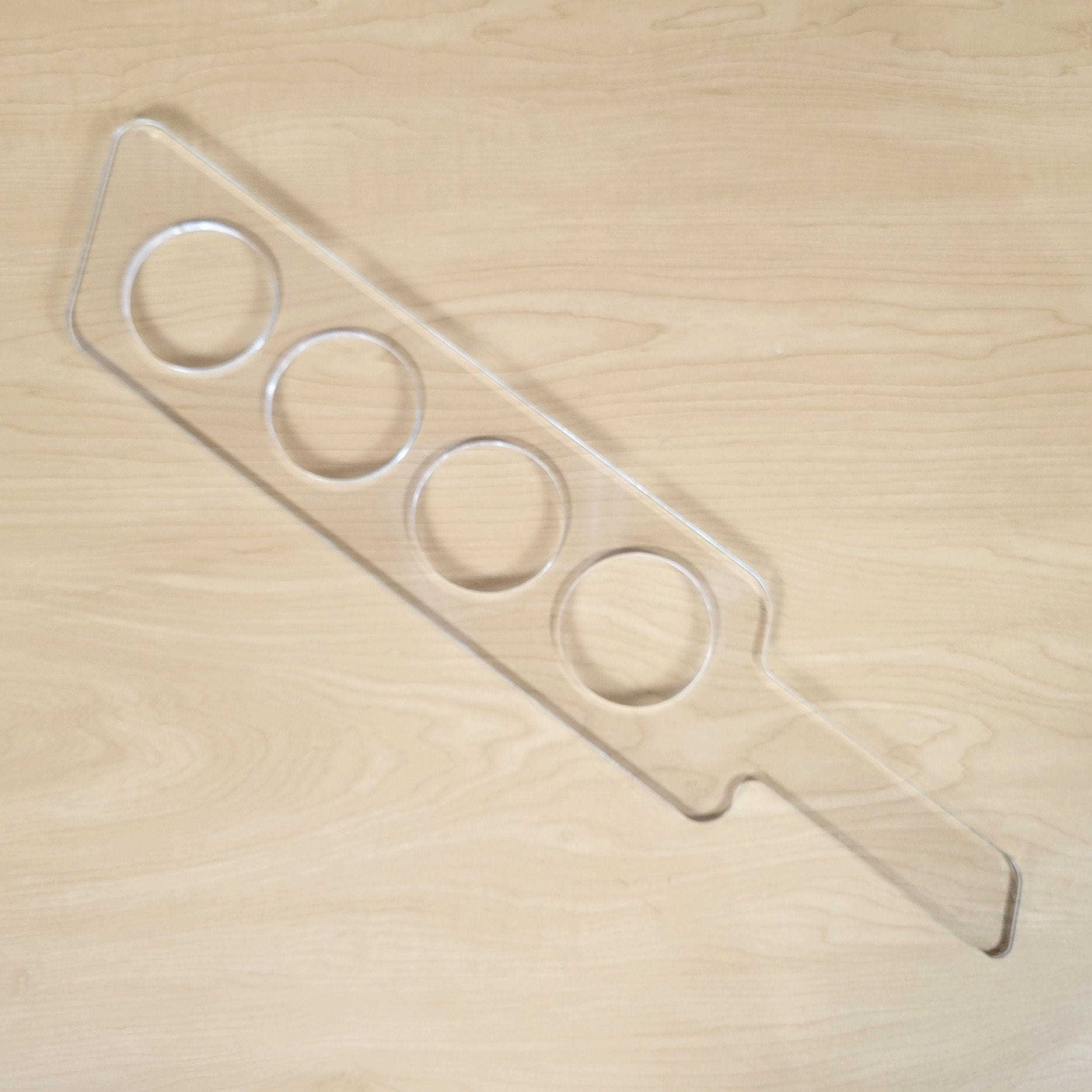 Wood Grain Junkie Straight Beer Flight Acrylic Router Template
