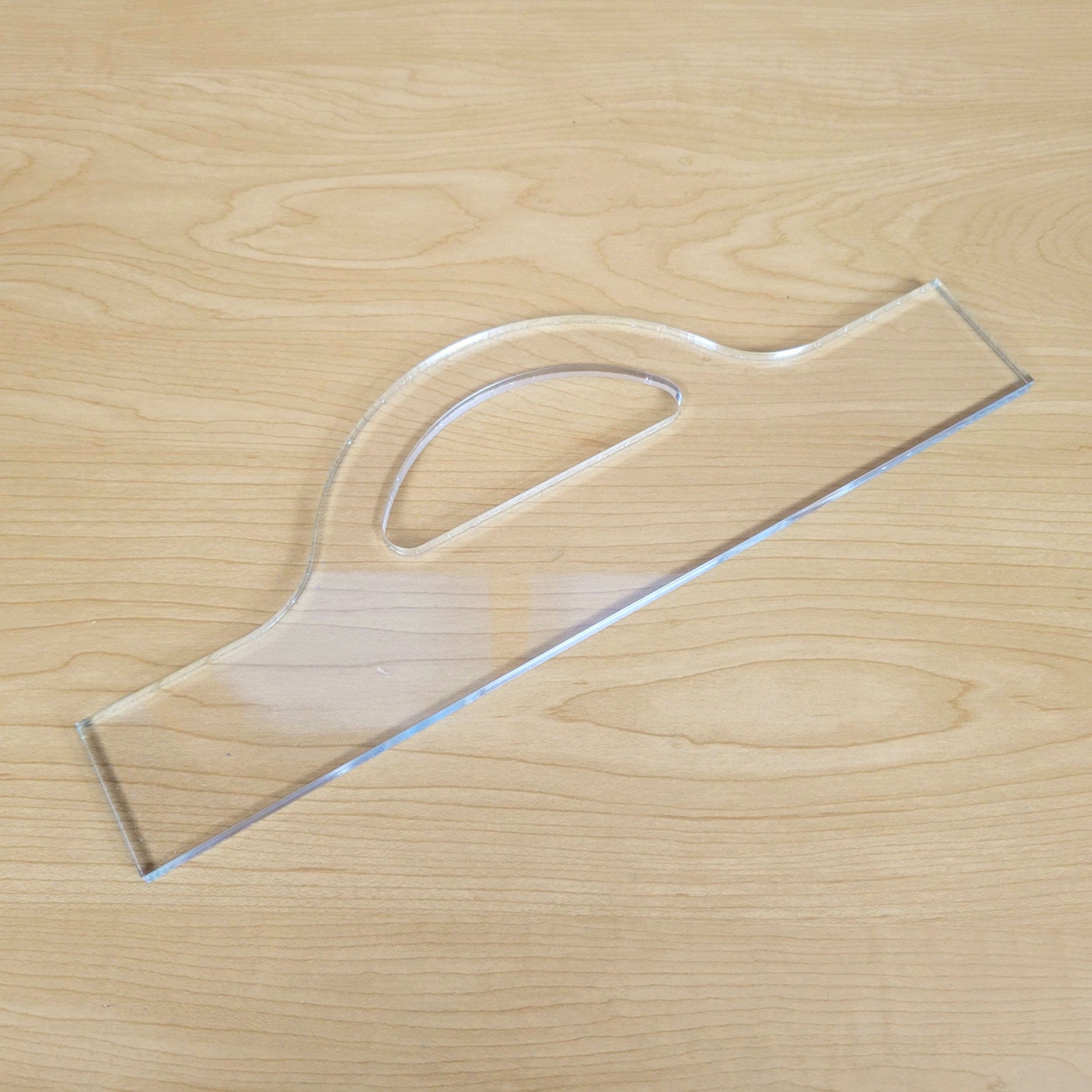Wood Grain Junkie Sunrise Charcuterie Board Handle Acrylic Router Template