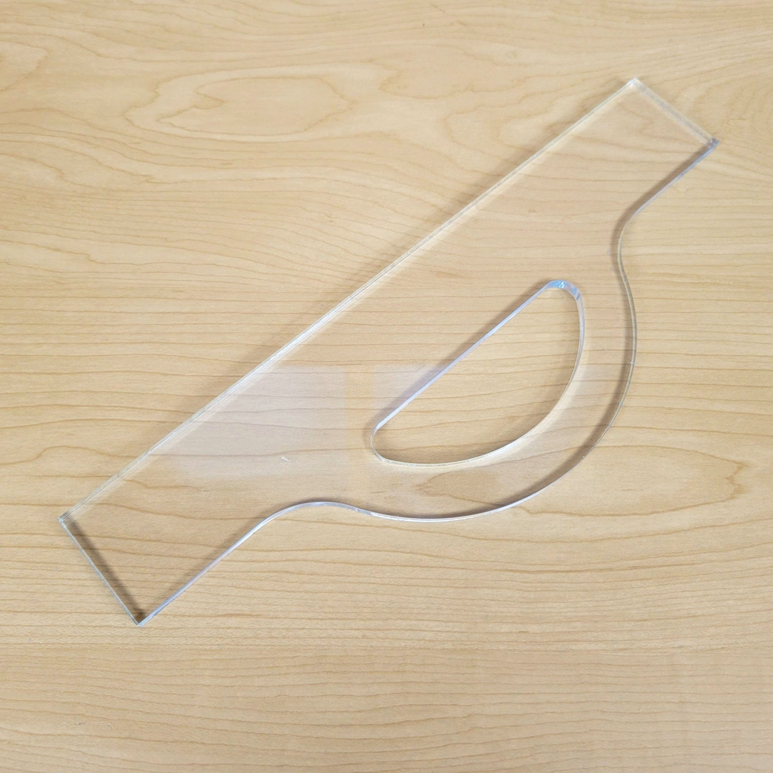 Sunrise Charcuterie Board Handle Acrylic Router Template