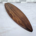 Wood Grain Junkie Surfboard Charcuterie Board | Black Walnut