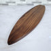 Wood Grain Junkie Surfboard Charcuterie Board | Black Walnut