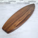 Wood Grain Junkie Surfboard Charcuterie Board | Black Walnut