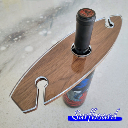Wood Grain Junkie Surfboard Wine Caddy Acrylic Router Template