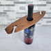 Wood Grain Junkie Surfboard Wine Caddy | Black Walnut