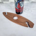 Wood Grain Junkie Surfboard Wine Caddy | Black Walnut