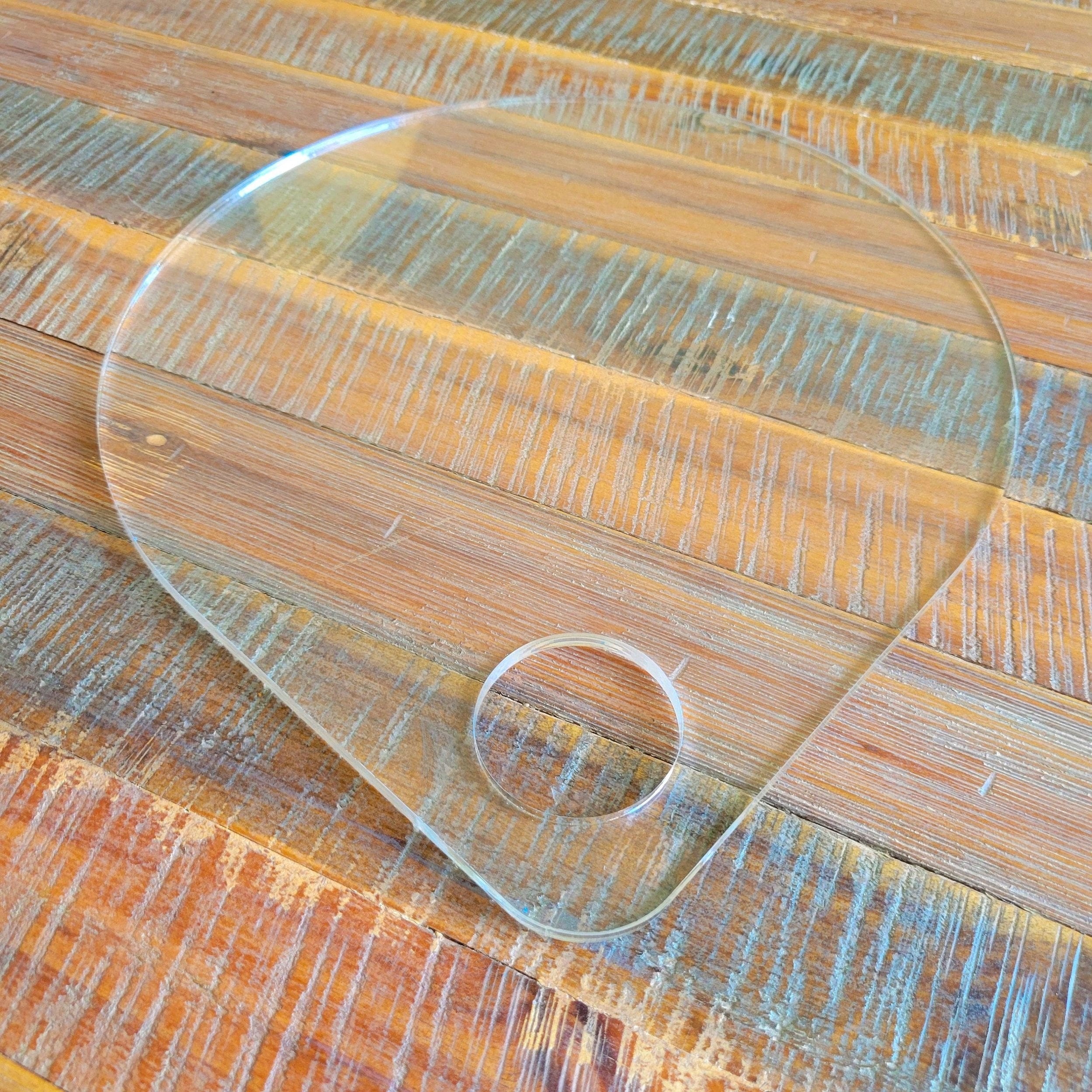 Teardrop Cutting Board Acrylic Router Template