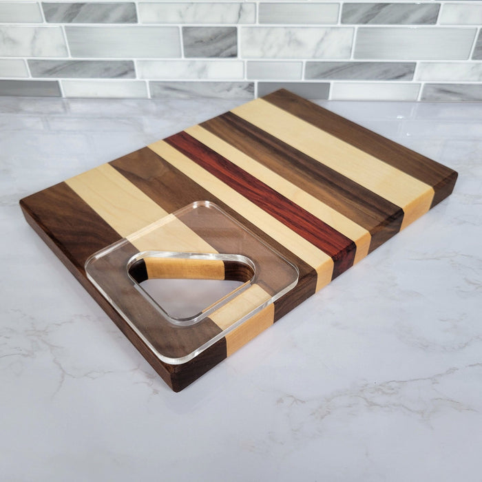 Wood Grain Junkie Triangle Cutting Board Corner Handle Acrylic Router Template